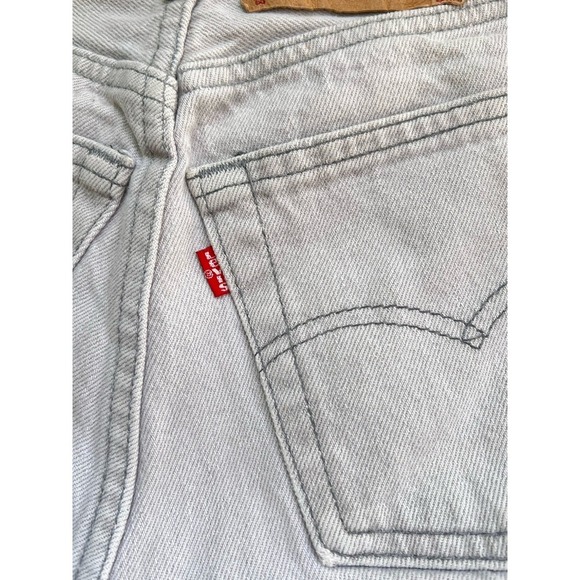 Levi's 26501-6156 Jeans  Size 7 Early 80s USA Button fly Light‎ Grey Wash - Picture 6 of 6